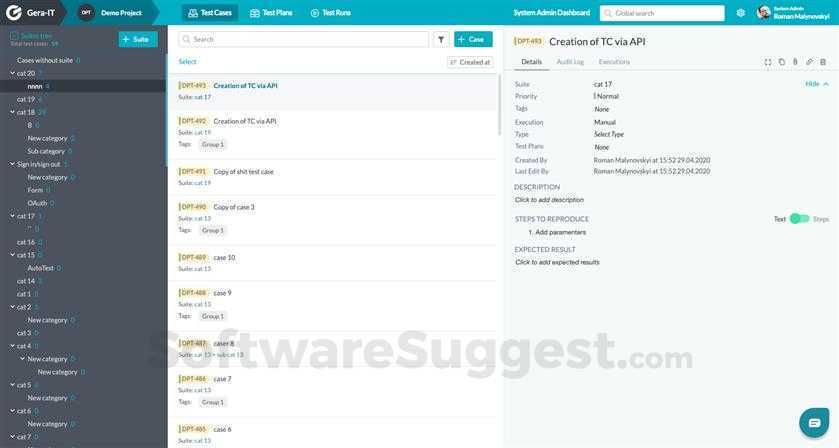TestCaseLab Screenshot1